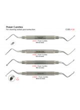 Power Curette Serrated Set for Removing Tissue W4126