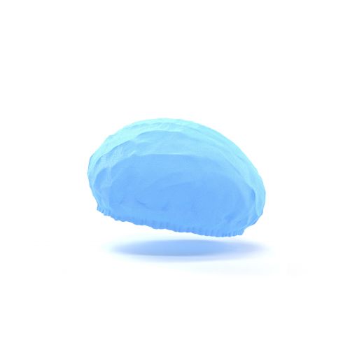 Gorro circular azul con elástico