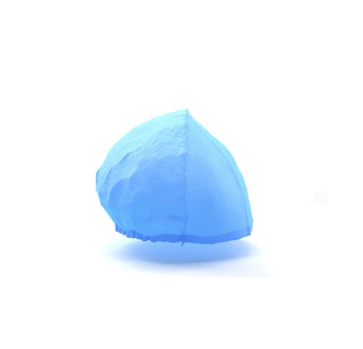 Elasticated mob cap, blue